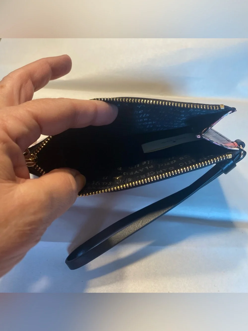 Kate Spade Grant Lane Slim Bee Wristlet Wallet Pink Confetti